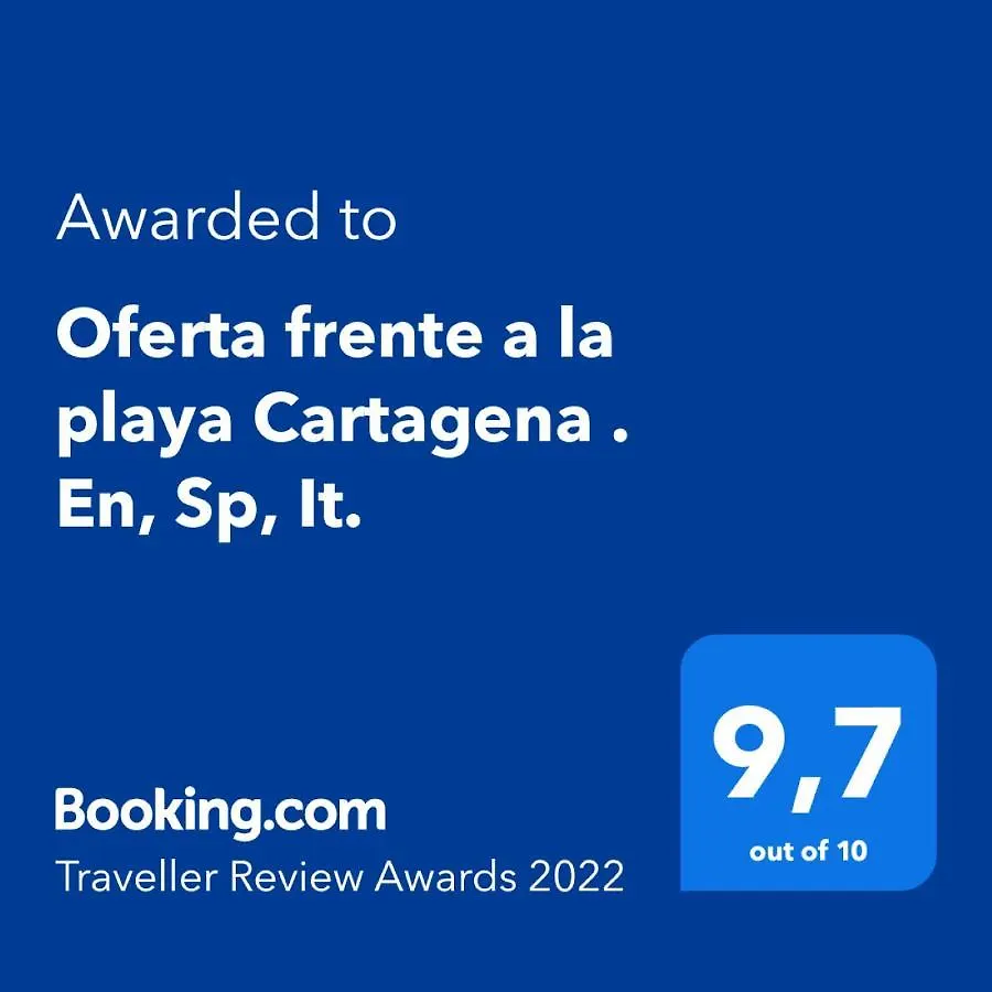 Oferta Frente A La Playa Cartagena . En, Sp, It.